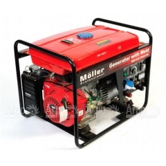 Бензогенератор со встроенным сварочным аппаратом Moller MR/GGT5001W 4,2 кВт в Омске