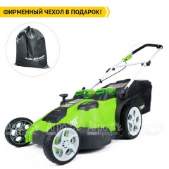 Газонокосилка аккумуляторная GreenWorks G-Max G40LM49DB 40V 49 см Twin Force (без батареи и зарядного устройства) в Омске