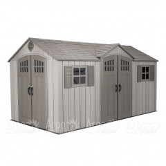 Пластиковый сарай LifeTime WoodLook 15х8 в Омске