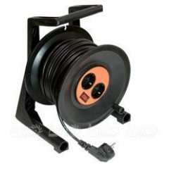 Удлинитель на катушке с 2-мя встроенными розетками 30 м. в Омске