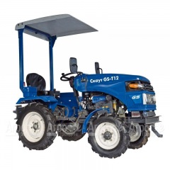 Многофункциональный минитрактор Garden Scout (Скаут) T-12DIF + фреза + двухкорпусный плуг + навес в Омске
