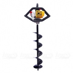 Мотобур (бензобур) Iron Mole E53 Tandem + шнек 150х1000 в Омске