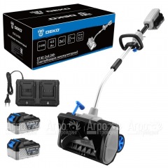 Снегоуборщик аккумуляторный DEKO ST40 2х4 Ач в Омске