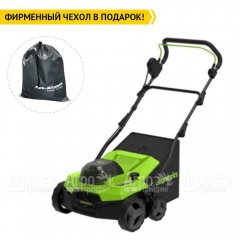 Аккумуляторный вертикуттер GreenWorks GD40SC38II (без аккумулятора и зарядного устройства) в Омске