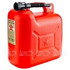 Канистра пластиковая для топлива Звезда 20 л с заливным устройством в Омске