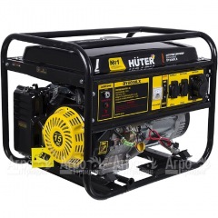 Бензиновый генератор Huter DY8000LX 6.5 кВт с колёсами в Омске