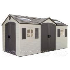 Пластиковый сарай LifeTime 15х8 DD в Омске