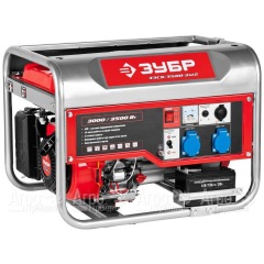 Бензогенератор Зубр ЗЭСБ-3500-ЭМ2 3.5 кВт с электростартером в Омске