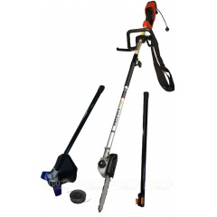 Электрокоса + высоторез Ikra Mogatec EAS 1035C + цепная пила 20 см в Омске