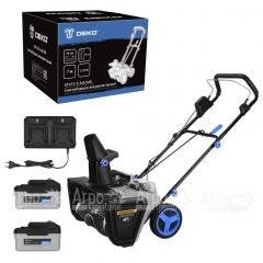 Снегоуборщик аккумуляторный DEKO ST412-6 2х6 Ач в Омске