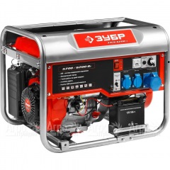 Бензогенератор Зубр ЗЭСБ-6200-Э 6.2 кВт с электростартером в Омске