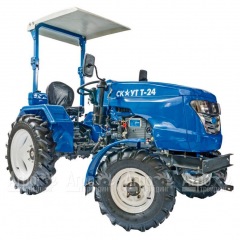 Многофункциональный минитрактор Garden Scout (Скаут) Т24 DIFF VT + почвофреза + двухкопрусный плуг + навес в Омске