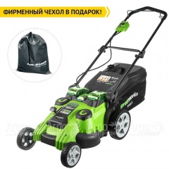 Газонокосилка аккумуляторная GreenWorks G40LM49DBK6 в Омске