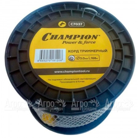 Корд триммерный Champion Aluminium 3.0мм, 168м (круглый)+нож  в Омске