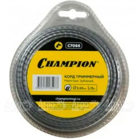 Корд триммерный Champion Platin Saw 2.65мм, 15м (зубчатый)  в Омске