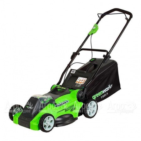Газонокосилка аккумуляторная GreenWorks G40LM40 3 Ач в Омске