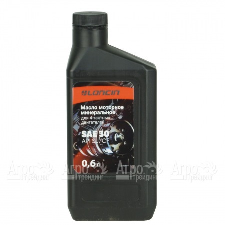 Масло моторное минеральное Loncin 4Т SAE 30 API SJ/CF 0.6 л для 4-х тактных двигателей в Омске
