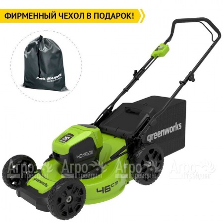 Газонокосилка аккумуляторная GreenWorks GD40LM46HP 4 Ач  в Омске