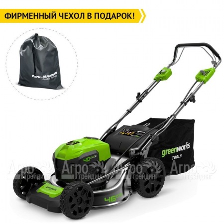 Газонокосилка аккумуляторная GreenWorks GD40LM46SP (без батареи и зарядного устройства)  в Омске