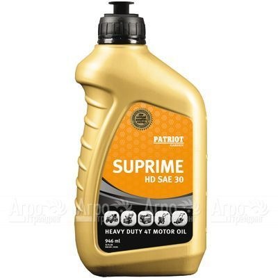 Масло Patriot Supreme HD SAE 30 946 мл для 4-х тактных двигателей в Омске