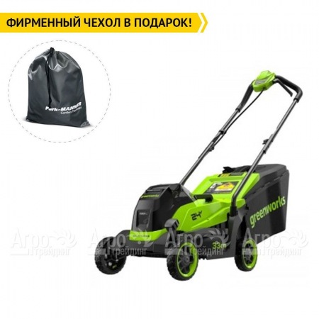 Газонокосилка аккумуляторная GreenWorks GD24LM331 4 Ач  в Омске