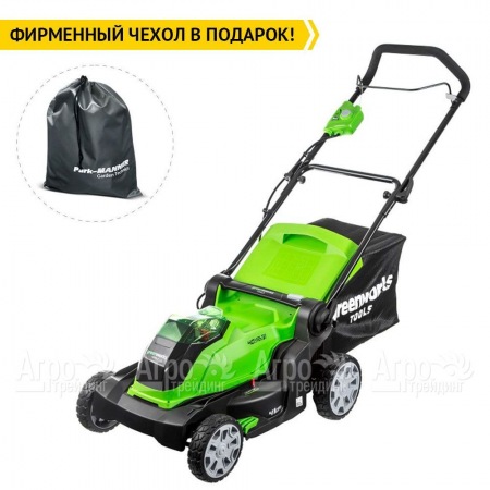 Газонокосилка аккумуляторная GreenWorks G40LM41K4  в Омске