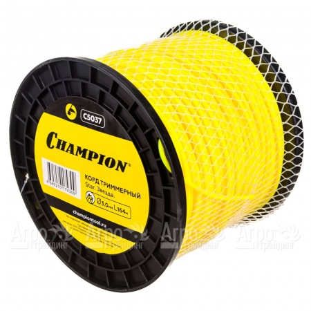 Корд триммерный Champion Star 3.0мм, 164м (звезда)+нож  в Омске
