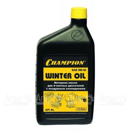 Масло минеральное Champion SAE 5W30 1 л для 4-х тактных двигателей в Омске