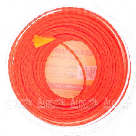 Корд триммерный Champion Twisted Square 3.0мм, 300м (витой квадрат)+нож  в Омске