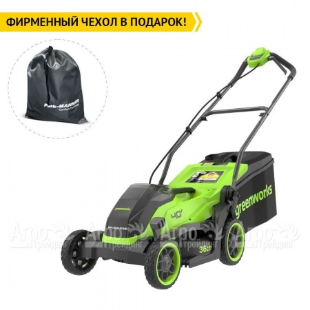 Газонокосилка аккумуляторная GreenWorks GD40LM361 4 Ач в Омске