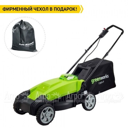Газонокосилка аккумуляторная GreenWorks G-Max G40LM35 40V 35 см (без аккумулятора и ЗУ)  в Омске