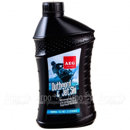 Масло AEG Outboard&amp;JetSki 2Т Oil NMMA TC-W3 1 л для 2-х тактных двигателей  в Омске