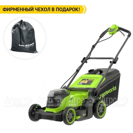 Газонокосилка аккумуляторная GreenWorks GD24X2LM411 2х4 Ач  в Омске