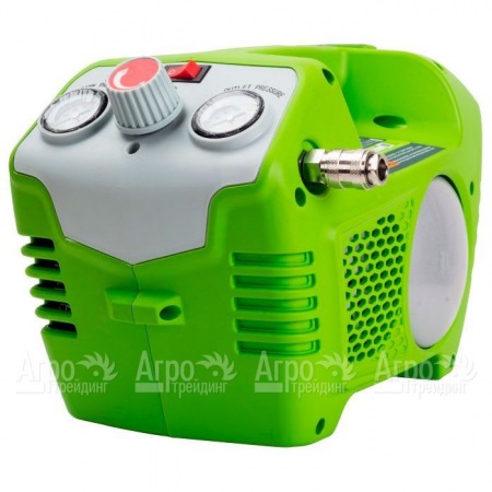 Компрессор воздушный безмасляный GreenWorks G40AC (без аккумулятора и зарядного устройства) в Омске