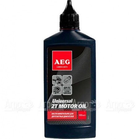 Масло AEG Semi Synthetic 2T Motor Oil API TC п/с 100 мл для 2-х тактных двигателей  в Омске