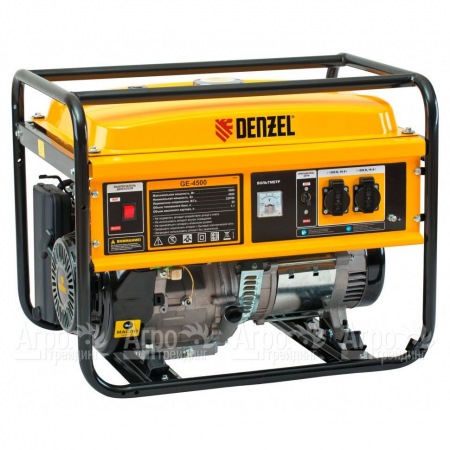 Бензогенератор Denzel GE 4500 4 кВт в Омске
