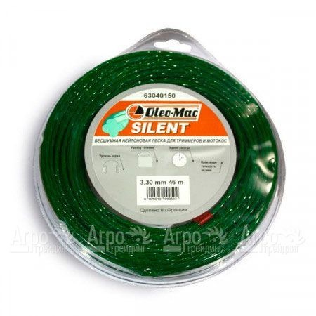 Леска 3.3 мм 46 м silent для триммеров Oleo-Mac  в Омске