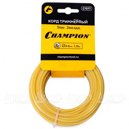 Корд триммерный Champion Star 3.0мм, 15м (звезда) в Омске