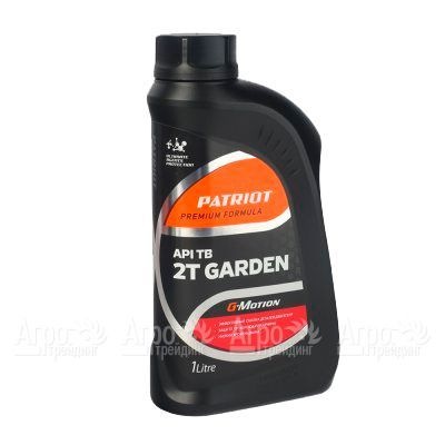 Масло минеральное Patriot G-Motion 2Т Garden API TB 1 л для 2-х тактных двигателей в Омске