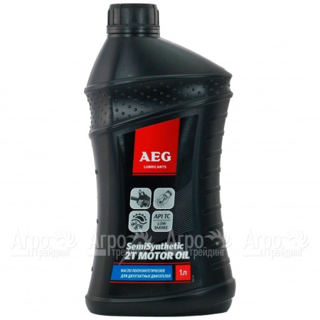Масло AEG Semi Synthetic 2T Motor Oil API TC 1 л для 2-х тактных двигателей  в Омске