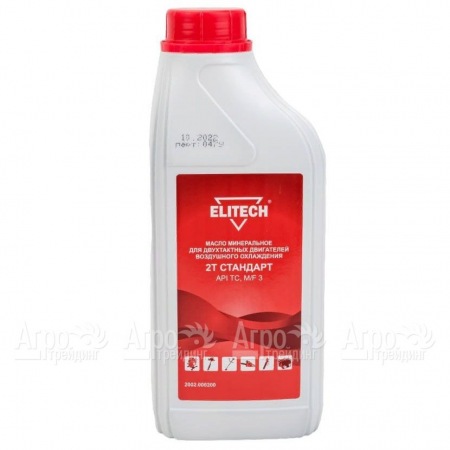 Масло минеральное Elitech 2002.000200 API TC, M/F 3 1 л для 2-х тактных двигателей  в Омске