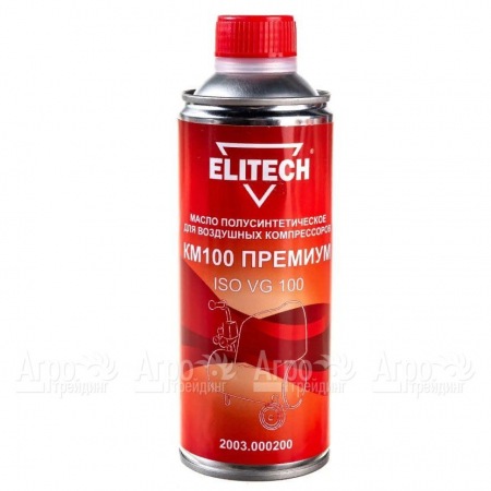 Масло полусинтетическое Elitech КМ100 2003.000200 ISO 100 0.45 л для воздушных компрессоров  в Омске