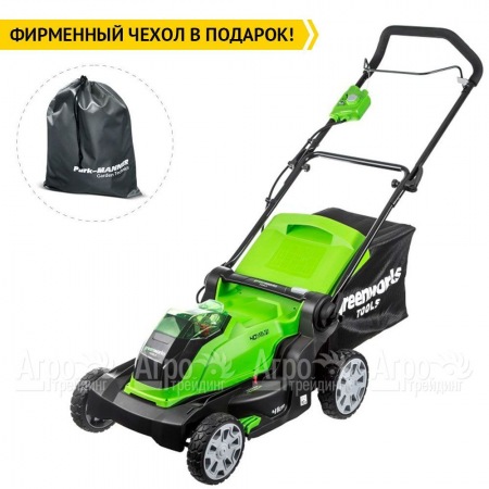 Газонокосилка аккумуляторная GreenWorks G40LM41K3 в Омске