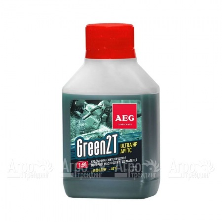 Масло синтетическое AEG Green HP 2T Motor Oil API TC 100 мл для 2-х тактных двигателей  в Омске