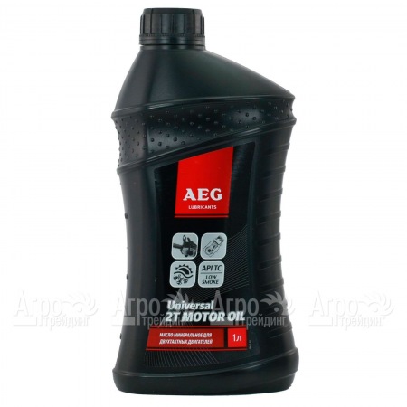 Масло минеральное Universal AEG 2T Motor Oil API TC 1 л для 2-х тактных двигателей  в Омске