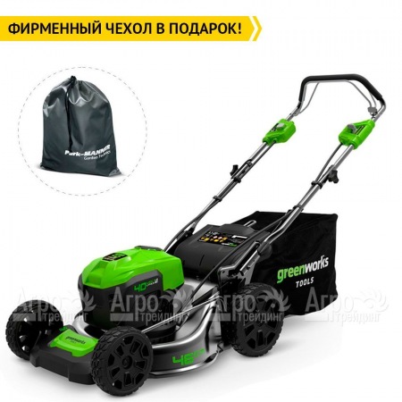 Газонокосилка аккумуляторная GreenWorks GD40LM46SPK4  в Омске