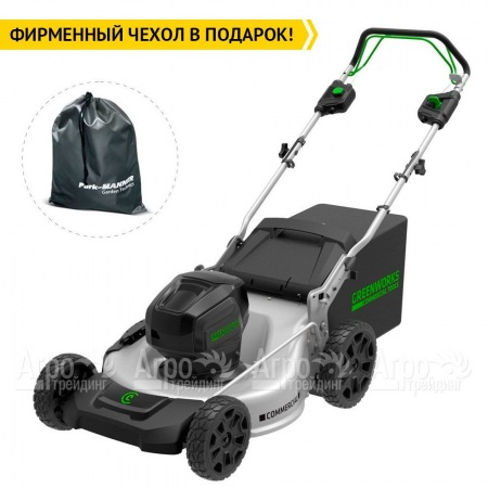 Газонокосилка аккумуляторная GreenWorks GC82LM51SPK5  в Омске