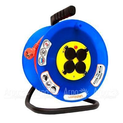 Удлинитель на катушке 4*50 м ВЕМ 250 ПВС 3*1.5 IP44 У  в Омске