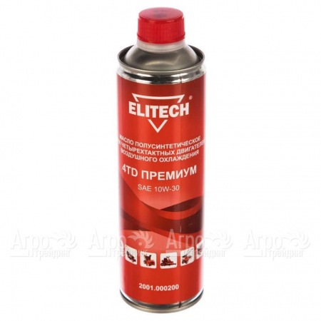 Масло моторное полусинтетическое Elitech 2001.000200 SAE 10W-30 0.6 л для 4-х тактных двигателей  в Омске