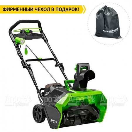 Снегоуборщик аккумуляторный GreenWorks GD40STK5 5 Ач в Омске